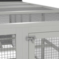 Load image into Gallery viewer, Outdoor Wooden Chicken Coop with Run, Ramps, Perches, Storage, Backyard Hen House with Combinable Design for 6 - 10 Chickens, 142" x 48" x 61", Grey
