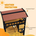 Load image into Gallery viewer, Outdoor Cat House Wooden Cat Shelter, 4 Tier with Suspension Bridge, Balcony, Escape Doors Water-Resistant Roof, for 1-2 Cats
