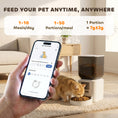 Load image into Gallery viewer, Automatic Cat Feeder with Camera, 2.4G WiFi, Smart APP Control 8L Extra Large Pet Feeder 1-10 Meals with 2-Way Audio, Night Vision, Anti-Clogging, 10s Meal Call Back, Dual Power Supply
