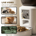 Load image into Gallery viewer, Automatic Cat Feeder with Camera, 2.4G WiFi, Smart APP Control 8L Extra Large Pet Feeder 1-10 Meals with 2-Way Audio, Night Vision, Anti-Clogging, 10s Meal Call Back, Dual Power Supply
