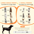 Load image into Gallery viewer, Dog Crate Furniture for Small and Large Dogs w/ Movable Divider, Dog Cage End Table with Shelves, Sliding Doors, 120 x 60 x 88.5cm, White
