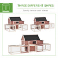 Load image into Gallery viewer, 114" Chicken Coop Modern Living Hen House DIY 3 Shape Rabbit Hutch 2-tier Poultry Cage Pen Outdoor Backyard Customization Runs
