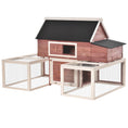 Load image into Gallery viewer, 114" Chicken Coop Modern Living Hen House DIY 3 Shape Rabbit Hutch 2-tier Poultry Cage Pen Outdoor Backyard Customization Runs
