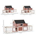 Load image into Gallery viewer, 114" Chicken Coop Modern Living Hen House DIY 3 Shape Rabbit Hutch 2-tier Poultry Cage Pen Outdoor Backyard Customization Runs
