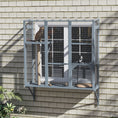 Load image into Gallery viewer, Catio Outdoor Cat Enclosure, Cat Window Box for 2-3 Cats with 2 Jumping Platforms & Scratching Post, Expendable Secure Window Perch House for Large Indoor Cats, Grey
