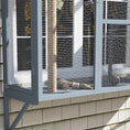 Load image into Gallery viewer, Catio Outdoor Cat Enclosure, Cat Window Box for 2-3 Cats with 2 Jumping Platforms & Scratching Post, Expendable Secure Window Perch House for Large Indoor Cats, Grey
