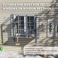 Load image into Gallery viewer, Catio Outdoor Cat Enclosure, Cat Window Box for 2-3 Cats with 2 Jumping Platforms & Scratching Post, Expendable Secure Window Perch House for Large Indoor Cats, Grey
