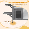 Load image into Gallery viewer,  2-story Cat House Outdoor, Weatherproof Wooden Cat Enclosure for Feral Cats with Escape Door, Openable Roof, Jumping Platforms, White
