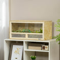 Load image into Gallery viewer, Reptile Terrarium Vivarium Habitat w/ Transparent Sliding Doors, Breathable Mesh, for Lizards, Horned Frogs, Snakes and Chameleons, 60 x 29.5 x 29.5cm
