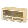 Load image into Gallery viewer, Reptile Terrarium Vivarium Habitat w/ Transparent Sliding Doors, Breathable Mesh, for Lizards, Horned Frogs, Snakes and Chameleons, 60 x 29.5 x 29.5cm
