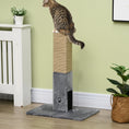 Load image into Gallery viewer, Cat Tree Scratching Post for Indoor Cats 79cm Jute Scratcher Climber w/ Carpet Base Dangling Toy – Grey
