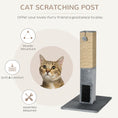 Load image into Gallery viewer, Cat Tree Scratching Post for Indoor Cats 79cm Jute Scratcher Climber w/ Carpet Base Dangling Toy – Grey
