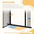 Load image into Gallery viewer, Dog Gate Stair Gate Pressure Fit Pets Barrier Auto Close for Doorway Hallway, 74-87cm Wide Adjustable, Black
