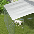 Load image into Gallery viewer, Dog Kennel Outdoor Run Fence with Roof, Steel Lock, Mesh Sidewalls for Backyard & Patio, 15.1' x 15.1' x 7.5'
