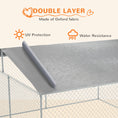 Load image into Gallery viewer, Dog Kennel Outdoor Run Fence with Roof, Steel Lock, Mesh Sidewalls for Backyard & Patio, 15.1' x 15.1' x 7.5'
