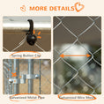 Load image into Gallery viewer, Dog Kennel Outdoor Run Fence with Roof, Steel Lock, Mesh Sidewalls for Backyard & Patio, 15.1' x 15.1' x 7.5'
