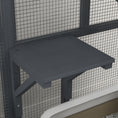 Load image into Gallery viewer, Cat Cage House, Catio Cat Indoor Enclosure on Wheels, Weather-Resistant Wooden Kitty Cage with Platforms, Hammock, Light Grey
