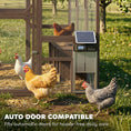 Load image into Gallery viewer, Large Wooden Chicken Coop for 8-10 Hens, Walk-in Chicken Run with Waterproof Cover, Nesting Boxes and Perches, Outdoor Poultry Cage Rabbit Hutch for Backyard, 83" x 73" x 73", Dark Brown
