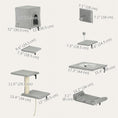 Load image into Gallery viewer, Cat Wall Shelves, 7PCs Cat Shelves with Perches, House, Sisal Post Ladder, Bed & Ball, Ceiling Wall Mounted Cat Climber, Grey
