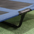 Load image into Gallery viewer, Raised Dog Bed Waterproof Elevated Pet Cot with Breathable Mesh UV Protection Canopy Blue, for XL Dogs, 122 x 92 x 108cm
