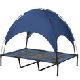 Load image into Gallery viewer, Raised Dog Bed Waterproof Elevated Pet Cot with Breathable Mesh UV Protection Canopy Blue, for XL Dogs, 122 x 92 x 108cm
