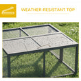 Load image into Gallery viewer, Rabbit Hutch, Folding Portable Wooden Bunny Cage with Openable Top, for 2-3 Rabbits, Small Animals, Guinea Pig Cage Small Chicken Coop for Outdoor, Garden - Gray
