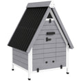 Load image into Gallery viewer, Chicken Coop for 2 Hens, Outdoor Wooden Chicken House with Removable Nesting Box & Roosting Bar, Tray, Ramp, Poultry Cage Rabbit Hutch, 31" x 29" x 43", Grey
