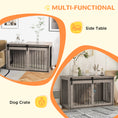 Load image into Gallery viewer, Dog Crate Furniture, Dog House Furniture Style for Extra Large Breeds, Pet Kennel with Removable Cushion for Indoor Use, 118 x 60 x 73 cm, Brown
