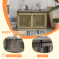 Load image into Gallery viewer, Dog Crate Furniture, Dog House Furniture Style for Extra Large Breeds, Pet Kennel with Removable Cushion for Indoor Use, 118 x 60 x 73 cm, Brown
