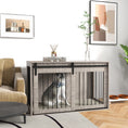 Load image into Gallery viewer, Dog Crate Furniture, Dog House Furniture Style for Extra Large Breeds, Pet Kennel with Removable Cushion for Indoor Use, 118 x 60 x 73 cm, Brown

