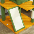 Charger l'image dans la visionneuse de la galerie, 63" Cat Tree, Cat Tower for Indoor Cats with Scratching Posts, Cat Condos, Bed, Platforms, Ramp, Toy Ball, Cat Activity Center, Green
