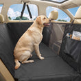 Load image into Gallery viewer, Dog Car Seat Cover for Back Seat, Hard Bottom Back Seat Extender, Waterproof Dog Hammock for Car & SUV with Non-Slip & Scratch-Resistant Surface, Mesh Window and Pockets, 58"L, Black
