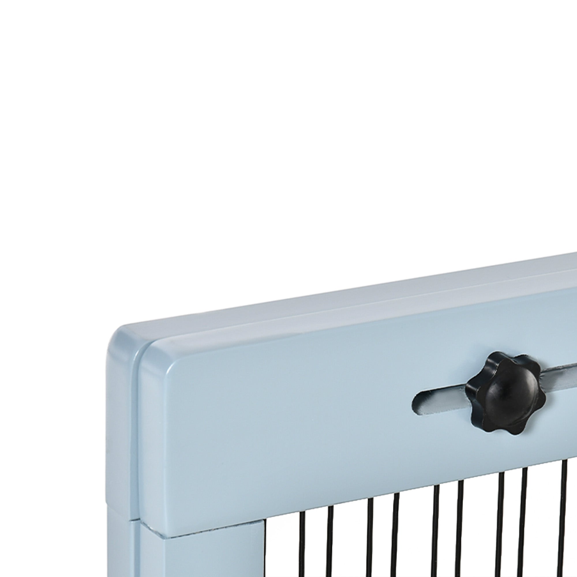 PawHut 72" W x 27.25" H Extra Wide Freestanding Pet Gate with Adjustable Length Dog, Cat, Barrier for House, Doorway, Hallway, Gray