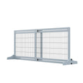 Load image into Gallery viewer, PawHut 72" W x 27.25" H Extra Wide Freestanding Pet Gate with Adjustable Length Dog, Cat, Barrier for House, Doorway, Hallway, Gray
