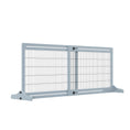 Load image into Gallery viewer, PawHut 72" W x 27.25" H Extra Wide Freestanding Pet Gate with Adjustable Length Dog, Cat, Barrier for House, Doorway, Hallway, Gray

