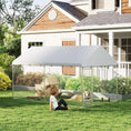 Load image into Gallery viewer, Outdoor Dog Kennel with Roof, Heavy Duty Dog Run Outdoor Fence Cage with Adjustable & Rotating Bowls, Waterproof UV-Resistant Cover, Secure Lock, 13.1' x 7.5' x 7.5'
