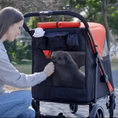 Load image into Gallery viewer, Dog Stroller Pet Pushchair Buggy with Adjustable Canopy for Medium and Large Breeds, Red
