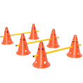 Load image into Gallery viewer, Dog Agility Set, Portable Pet Jump Training Equipment Kit for Six Cones, Six Poles with Carry Bag, Three-Piece Adjustable Height Jumping Obstacles, Orange

