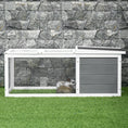 Load image into Gallery viewer, Rabbit Hutch Guinea Pig Hutch Wooden Small Animal Cage Rabbit Run Duck House with Openable Roof for Indoor Outdoor 115 x 66 x 47.5 cm
