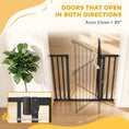 Load image into Gallery viewer, Baby Gate, 30"-32", 33"-35", 35"-37", 38"-40"W Pet Gate with Auto-Close, Two-Way Open, Pressure Mounted for Stair, Doorways and Hallways, 36"H, Black
