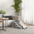 Load image into Gallery viewer, Pet Ramp Bed Steps for Dogs Cats Non-slip Carpet Top Platform Pine Wood 49"L x 16"W x 14"H White
