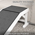 Load image into Gallery viewer, Pet Ramp Bed Steps for Dogs Cats Non-slip Carpet Top Platform Pine Wood 49"L x 16"W x 14"H White
