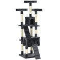 Load image into Gallery viewer, 68 inches Cat Tree, Multi-Level Large Cat Tower Condo with Scratching Posts, Perches, Cat Houses, Dangling Toy, Charcoal Grey

