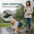 Load image into Gallery viewer, Dog Raincoat with Hood, Waterproof & Breathable Rain Jacket with Reflective Strips and Leash Hole, Adjustable Poncho for Large Dogs, 20-30 KG Available, Green, L

