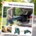 Load image into Gallery viewer, Dog Stroller, 3 Wheels Pet Stroller with Dual Entry, Easy One-Click Quick Fold, Mesh Windows, Washable Cushion, Pet Travel Buggy for Small and Medium Dogs and Cats, Dark Green
