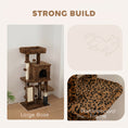 Charger l'image dans la visionneuse de la galerie, Cat Tree for Large Cat Adults, 41 Inch Cat Tower for Indoor Cats w/ Scratching Posts, Cat Bed, Condo, Jumping Platforms, Toy Balls, Leopard Print
