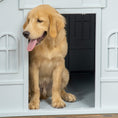 Load image into Gallery viewer, PawHut Plastic Dog House, Water Resistant Puppy Shelter Indoor Outdoor with Door, Easy to Assemble, for Large Dogs, Blue
