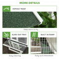 Load image into Gallery viewer, 63" Wooden Chicken Coop Hen House Poultry Cage for Outdoor Backyard with Raised Garden Bed, Run Area, Nesting Box and Removable Tray, Gray
