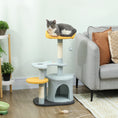 Load image into Gallery viewer, Cat Tree, 31.5 inch Cat Tower for Indoor Cats with Plush Perch, Gamepad Shaped Platform, Condo, Sisal Scratching Post and Toy Ball, Blue
