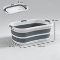 Load image into Gallery viewer, 27L Collapsible Dog Bath Tub for Small Dogs & Cats, Portable Pet Bath Tub with Drainage Hole, Space Saving Foldable Puppy Bathtub for Indoor & Outdoor, Grey
